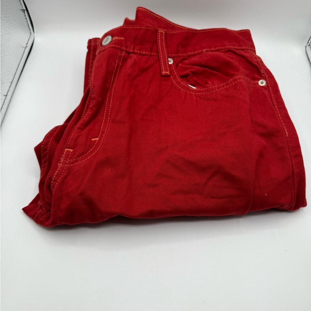 Levi's 514 Straight Fit Red Jeans